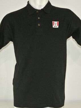 KFC Kentucky Fried Chicken Black Polo Shirt Employee Uniform Size S Small